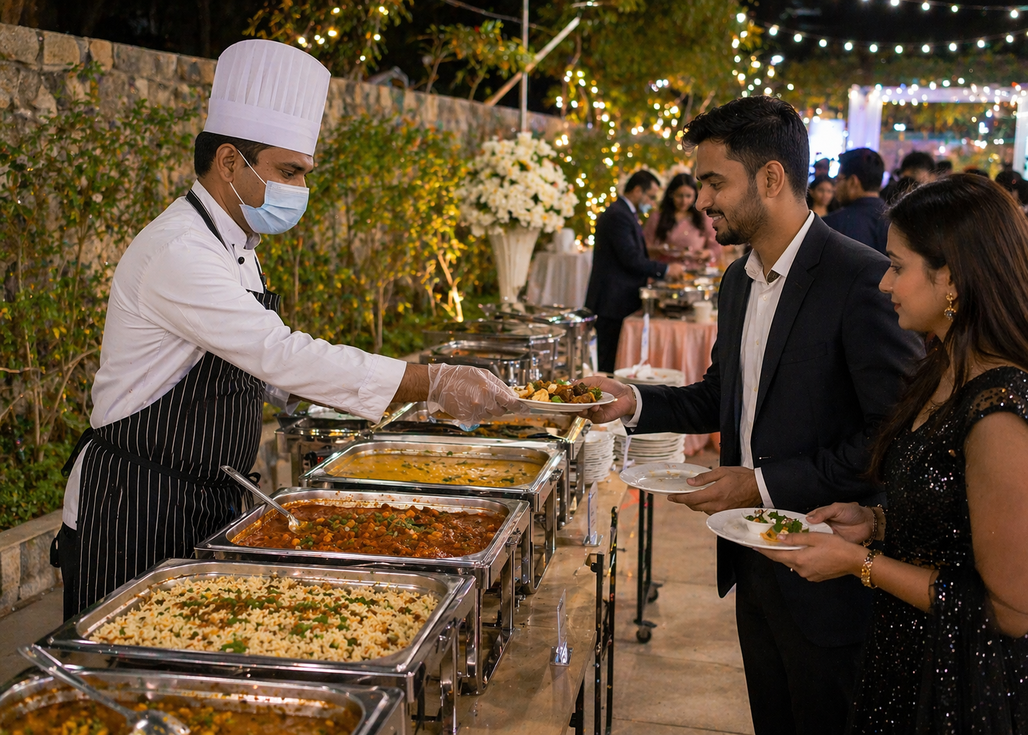Lively Indian Private Party Catering with Live Chef
