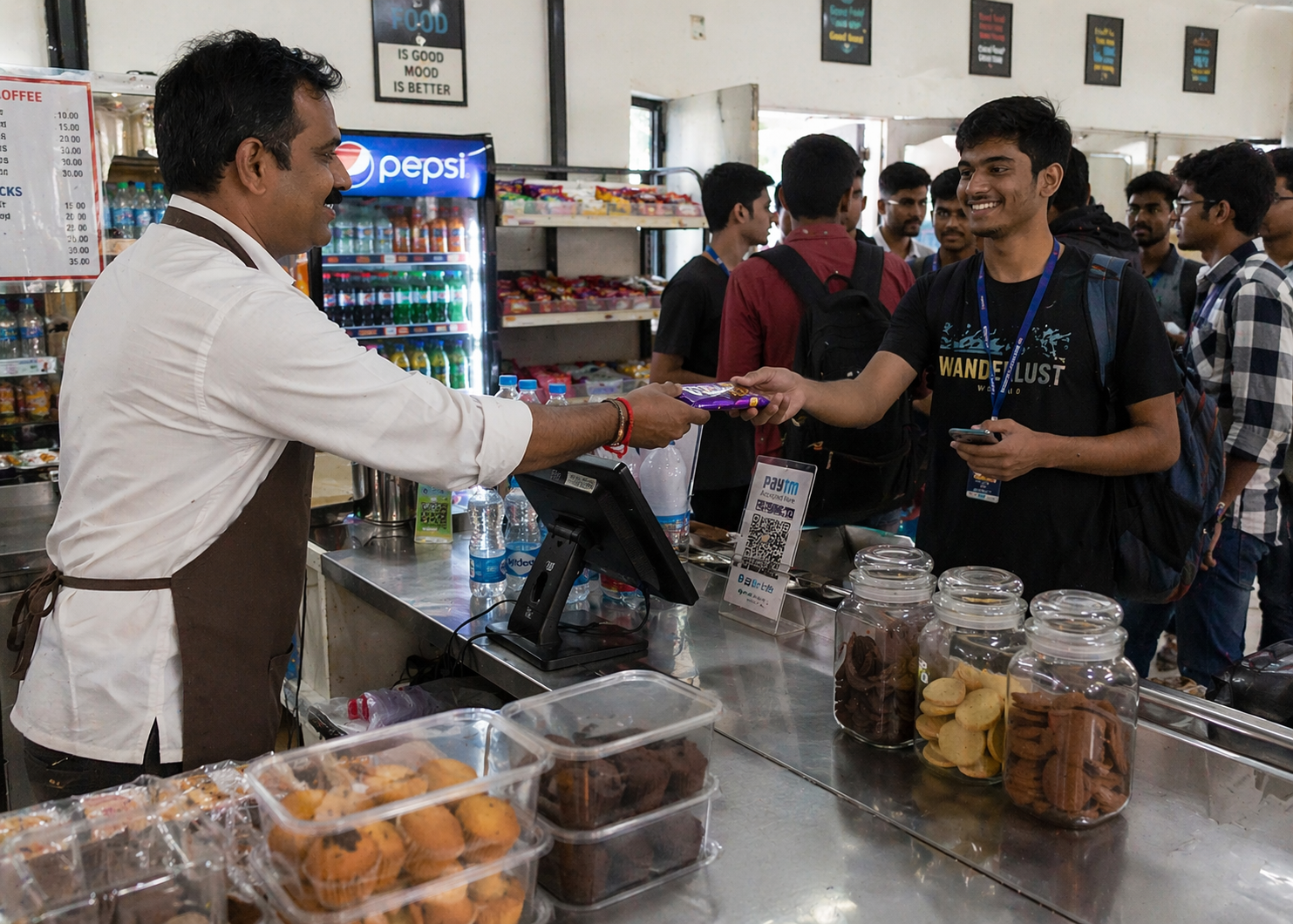 Modern Indian Cafeteria Food Court